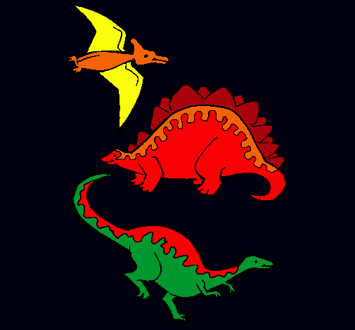 Tres clases de dinosaurios