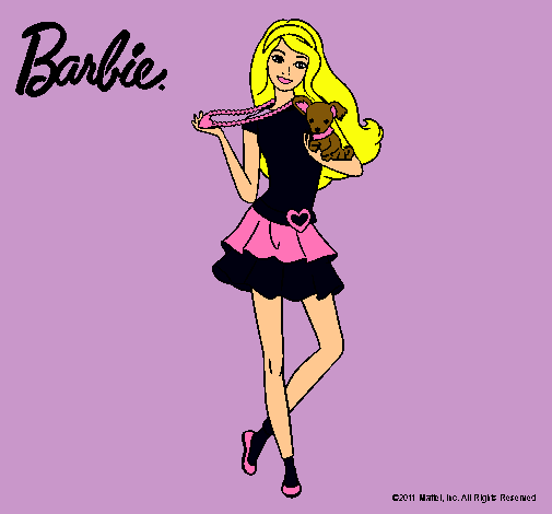 Barbie y su mascota