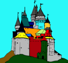 Dibujo Castillo medieval pintado por lenin2