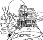Dibujo Casa encantada pintado por frds
