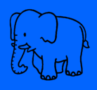 Dibujo Elefante bebe pintado por diego-tari