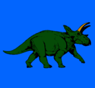Dibujo Triceratops pintado por mkartin