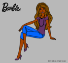 Dibujo Barbie moderna pintado por huti