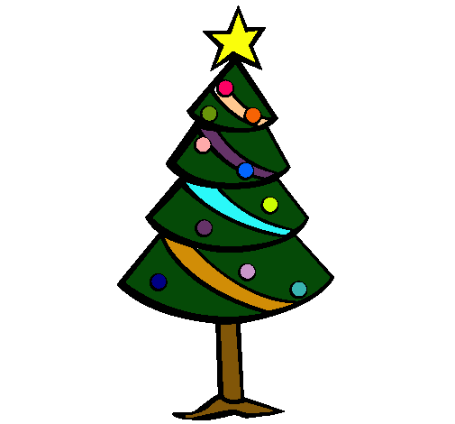 Dibujo de Árbol de navidad II pintado por Pino en  el día  02-04-11 a las 20:40:23. Imprime, pinta o colorea tus propios dibujos!