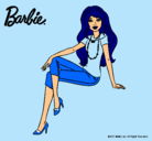 Dibujo Barbie moderna pintado por beca