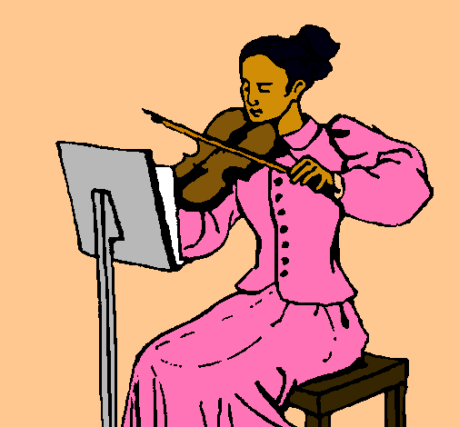 Dama violinista