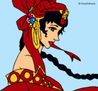 Dibujo Princesa china pintado por lourdejr