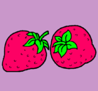 Dibujo fresas pintado por fresitas