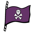 Dibujo Bandera pirata pintado por gloriacechav