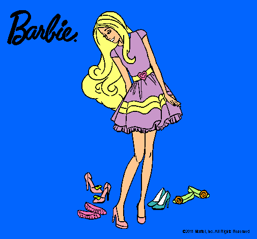 Barbie y su colección de zapatos