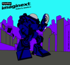 Dibujo Imaginext 4 pintado por gutierrez