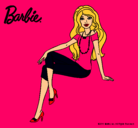 Dibujo Barbie moderna pintado por anarut