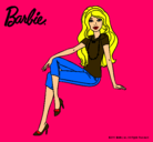 Dibujo Barbie moderna pintado por luciako