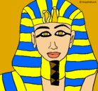 Dibujo Tutankamon pintado por Pintora