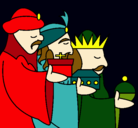 Dibujo Los Reyes Magos 3 pintado por edutito