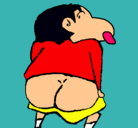 Dibujo Shin Chan pintado por Ale_