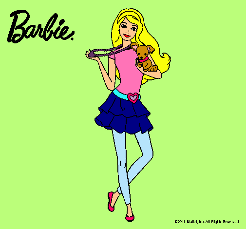 Barbie y su mascota