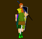 Dibujo Soldado romano pintado por carlosbg