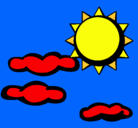 Dibujo Sol y nubes 2 pintado por estcorgal