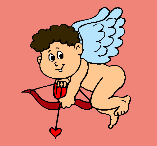 Dibujo Cupido pintado por lucy2