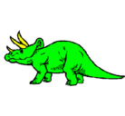 Dibujo Triceratops pintado por roc7