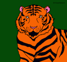 Dibujo Tigre pintado por wend