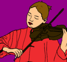 Dibujo Violinista pintado por ntalee