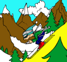 Dibujo Esquiador pintado por RAMONE