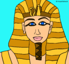 Dibujo Tutankamon pintado por andiemm