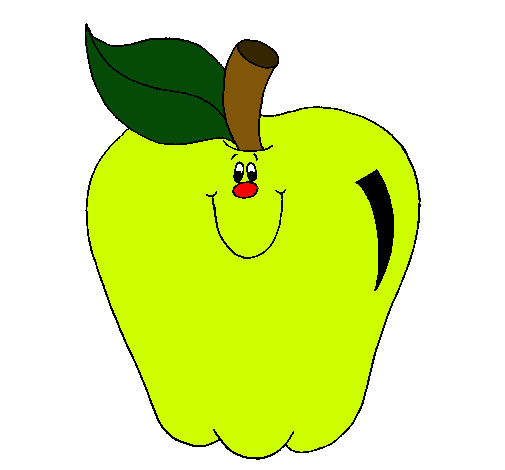 Dibujo Manzana pintado por arantxantxan