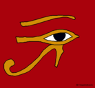 Dibujo Ojo Horus pintado por Anabelen8