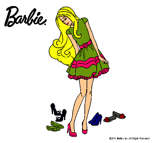 Barbie y su colección de zapatos