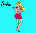 Dibujo Barbie y su mascota pintado por seara