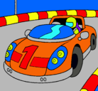 Dibujo Coche de carreras pintado por zxclaudioxz