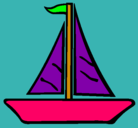 Dibujo Barco velero pintado por tithanick
