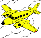 Dibujo Avioneta pintado por avioneta