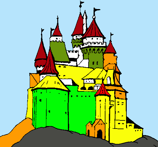 Dibujo Castillo medieval pintado por amir