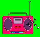 Dibujo Radio cassette 2 pintado por family12