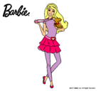 Dibujo Barbie y su mascota pintado por albamala
