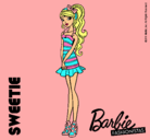 Dibujo Barbie Fashionista 6 pintado por lari