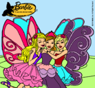 Dibujo Barbie y sus amigas en hadas pintado por moxiegirl