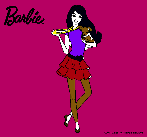 Barbie y su mascota