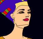 Dibujo Busto de Nefertiti pintado por CarlosA