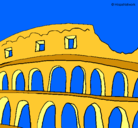 Dibujo Coliseo pintado por lucyo