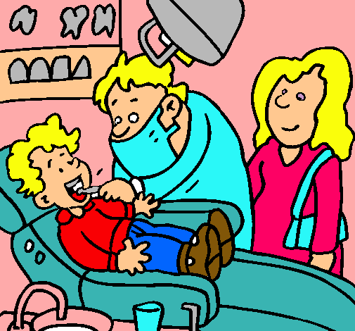 Niño en el dentista