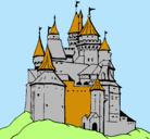 Dibujo Castillo medieval pintado por GALMES