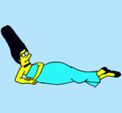 Dibujo Marge pintado por gabox
