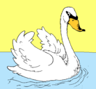 Dibujo Cisne en el agua pintado por Deevany