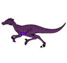 Dibujo Velociraptor pintado por roro