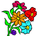 Dibujo Flores pintado por flores